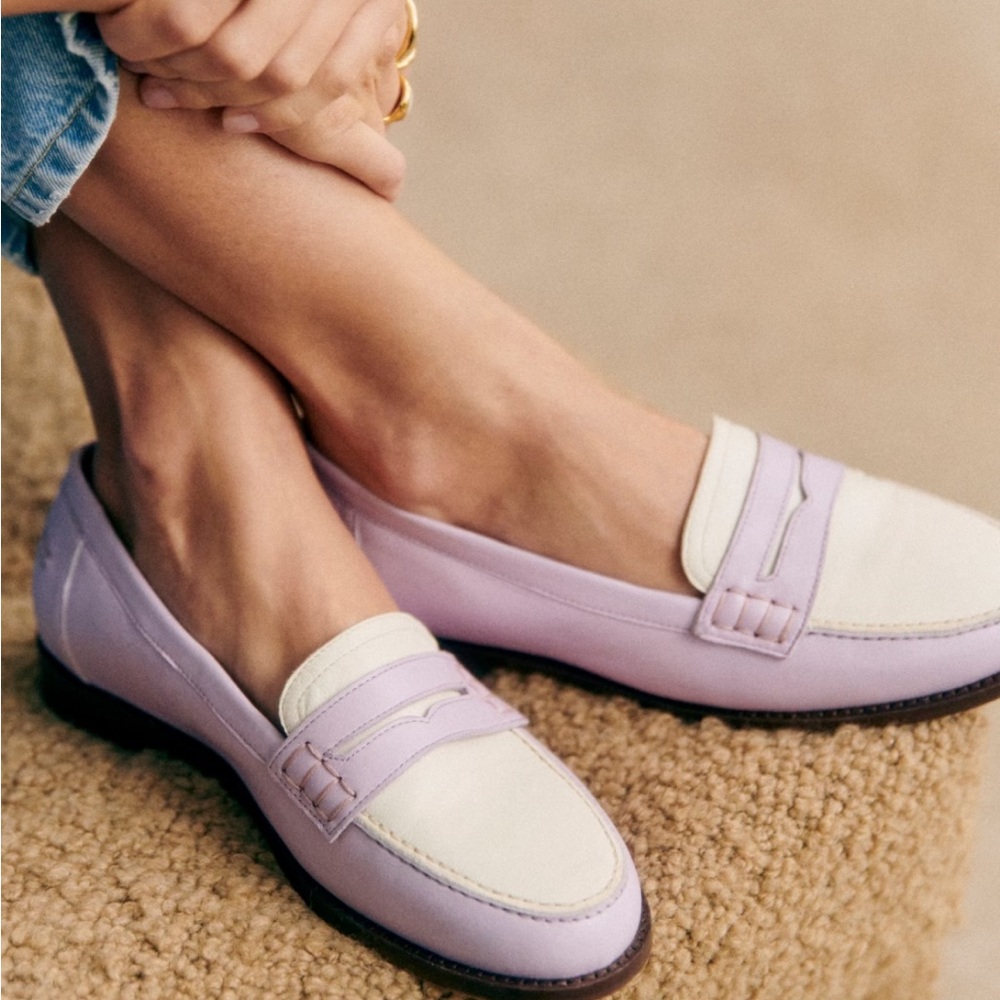 NEW IN BOX | Sézane André Loafers in Lavender and White